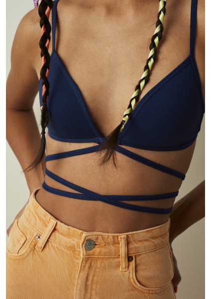 Lacivert BU4U Flex Strappy Sütyen modelleri