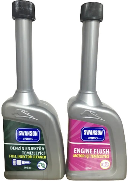 Benzin Enjektör Temizleyici 300 ml + Motor Içi Temizleyici 300 ml