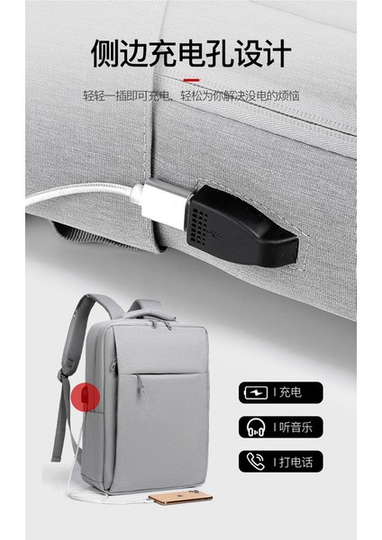 Backpack Trend 15.6 Laptop Notebook Bilgisayar Sırt Çantası Gri (Yurt Dışından) fiyatları