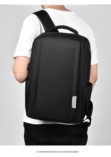 USB Şarj Portlu Laptopnotebook Sırt Çantası - Siyah (Yurt Dışından) indirimleri