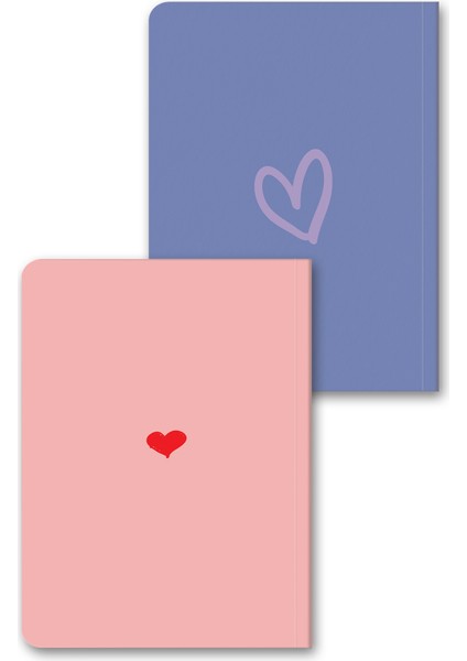 Sevgili Defter Seti 2 Li Kalp