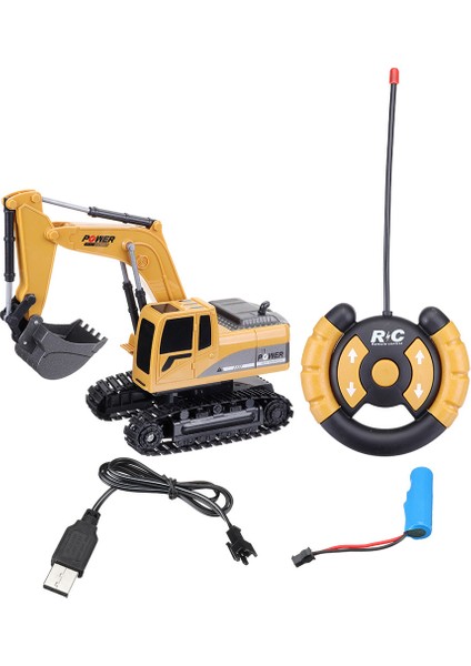 Toys Hediyelik Uzaktan Kumandalı Şarjlı Excavatör Kepçe