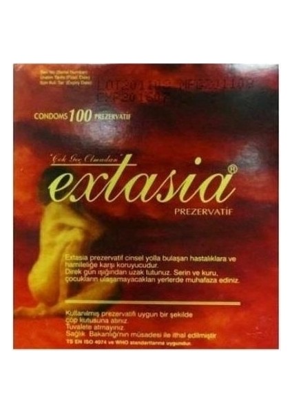 Extasia Klasik Prezervatif 100'LÜ