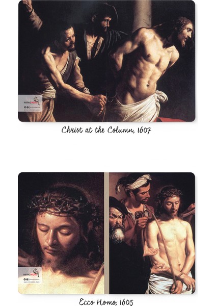 Caravaggio 4'lü Defter Seti 4  Saints Series Iı  Çizgisiz  48 Sayfa  10,5X14CM