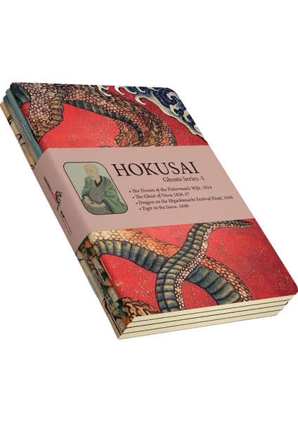 Hokusai 4'lü Defter Seti 5  Ghosts Series I  Çizgisiz 48 Sayfa  10,5X14CM