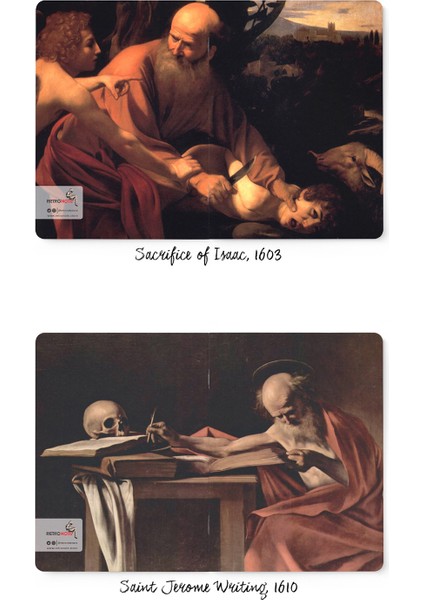 Caravaggio 4'lü Defter Seti 3  Saints Series I  Çizgisiz  48 Sayfa  10,5X14CM