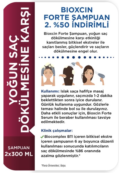 Forte Şampuan 300 ml 2.si %50 İndirimli