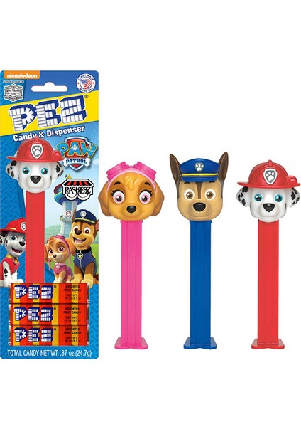 Dispenser Paw Patrol Serisi 1 Oyuncak + 3 Yedek Şeker Paket