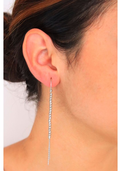 Sallantılı Dorika Model Gümüş Küpe fiyatları