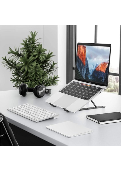 N29-3 Katlanır Aluminyum Laptop Bilgisayar Standı - Siyah