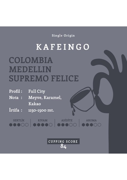 - Çekirdek Kahve - Colombia Medellin 250 gr