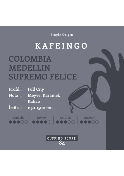 - Öğütülmüş Filtre Kahve - Colombia Medellin 500 gr fiyatları