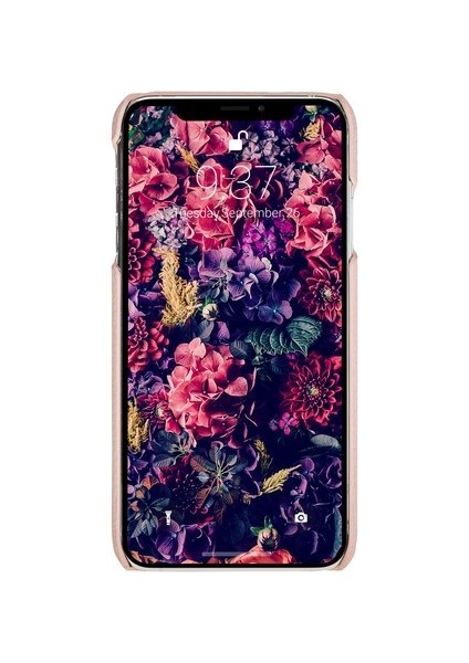 Apple iPhone Xs Max Uyumlu Deri Arka Kapak Mn-Uj Erc5 Pembe