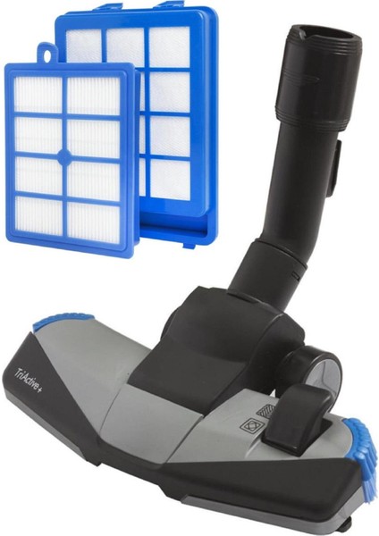 Philips Xb 9185 Marathon Uyumlu Emici Yer Başlığı + Hepa Filtre Seti