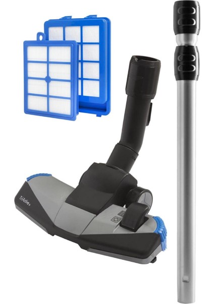 Philips Fc 9912 Marathon Ultimate Uyumlu Emici Başlık + Boru + Hepa Filtre Seti