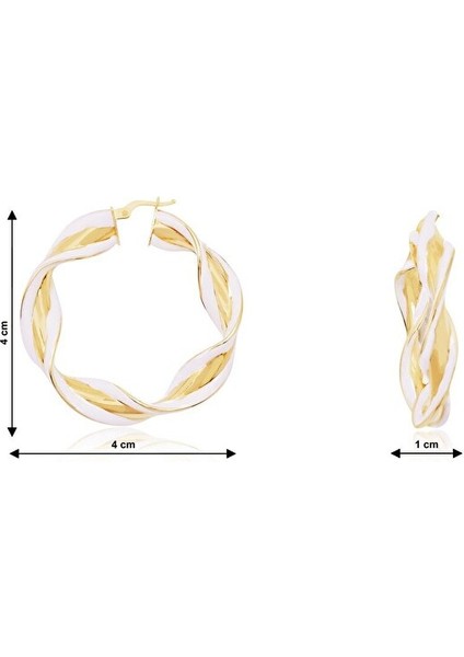 14 Ayar Altın Halka Küpe modelleri