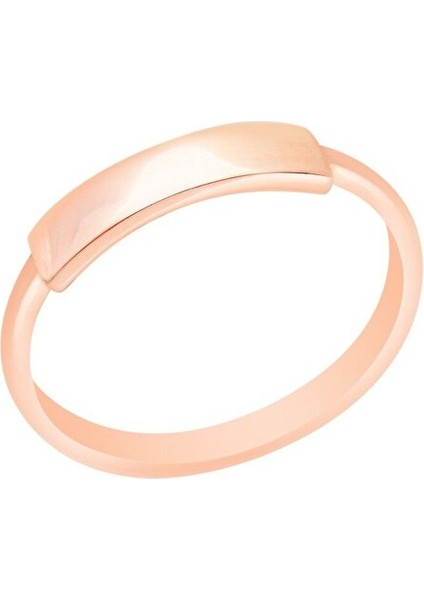 Pembe Altın 14 Ayar Geometrik Yüzük fırsatları