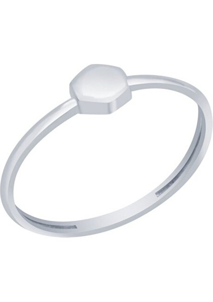 Beyaz Altın 14 Ayar Geometrik Yüzük indirimleri