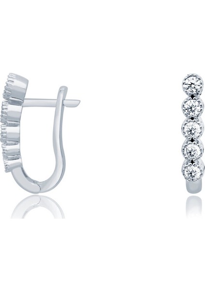 14 Ayar Beyaz Altın J Küpe fiyatları