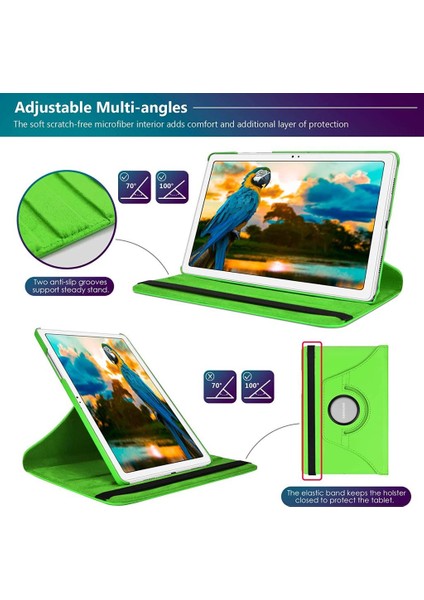 Samsung Galaxy Tab S5E T720 T725 T727 Kılıf 360 Dönebilen Standlı Case modelleri