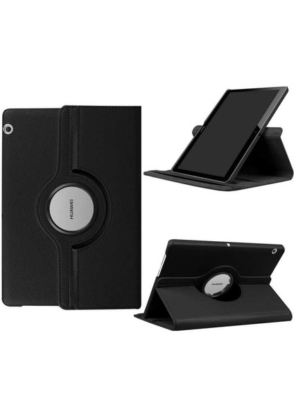 Huawei Mediapad T5 10 Kılıf 360 Dönebilen Standlı Case