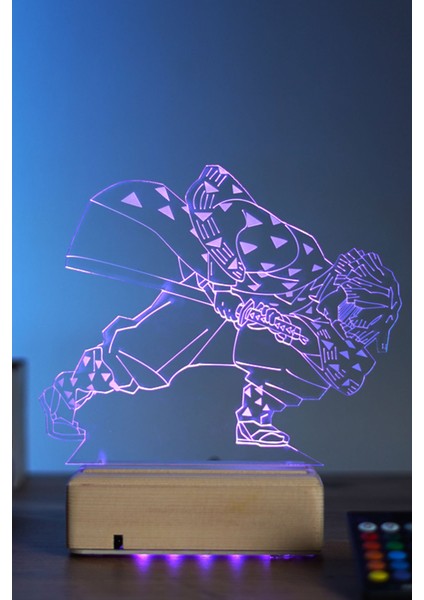 Zenitsu Agatsuma Demon Slayer 16 Renk Anime Gece Lambası indirimleri