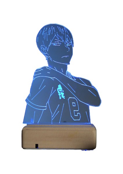 Tobio Kageyama Haikyuu 16 Renk Anime Gece Lambası