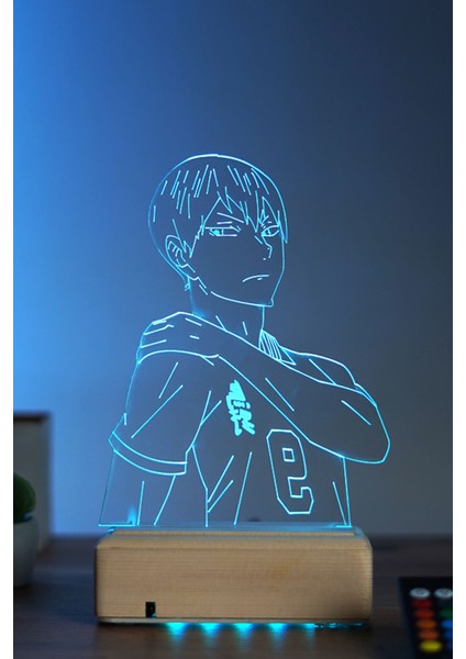 Tobio Kageyama Haikyuu 16 Renk Anime Gece Lambası fiyatları