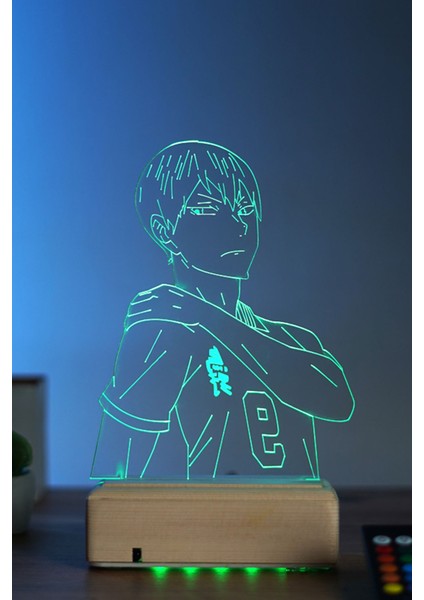Tobio Kageyama Haikyuu 16 Renk Anime Gece Lambası modelleri