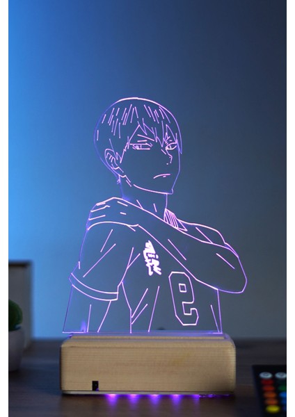 Tobio Kageyama Haikyuu 16 Renk Anime Gece Lambası fırsatları