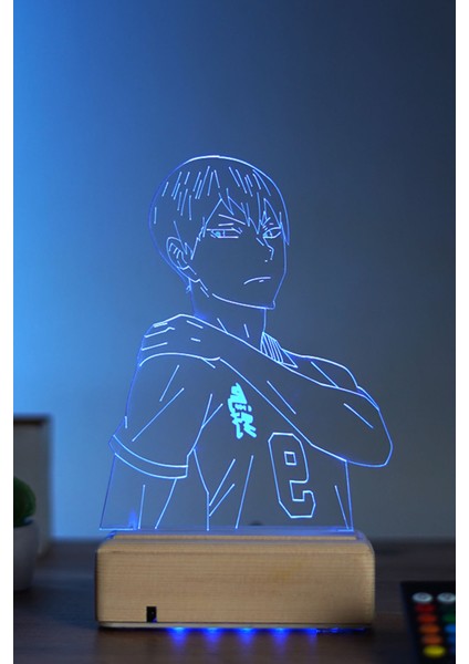 Tobio Kageyama Haikyuu 16 Renk Anime Gece Lambası indirimleri