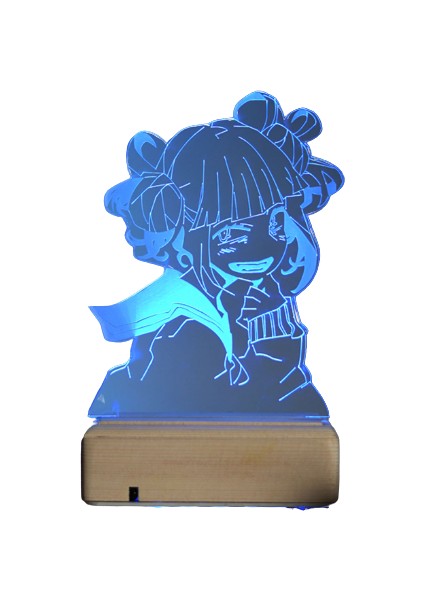 Himiko Toga - My Hero Academia 16 Renk Anime Gece Lambası