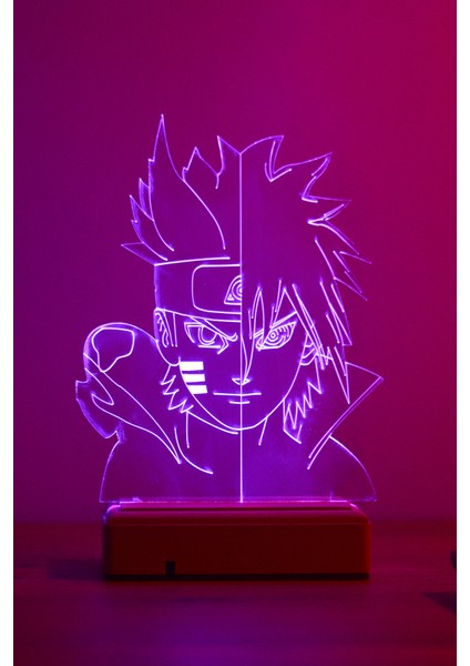 Sasuke Uchiha Uzumaki Naruto 16 Renkli Anime Gece Lambası modelleri