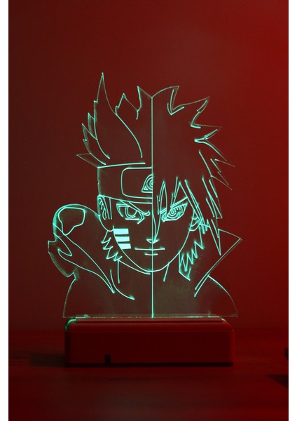 Sasuke Uchiha Uzumaki Naruto 16 Renkli Anime Gece Lambası fırsatları