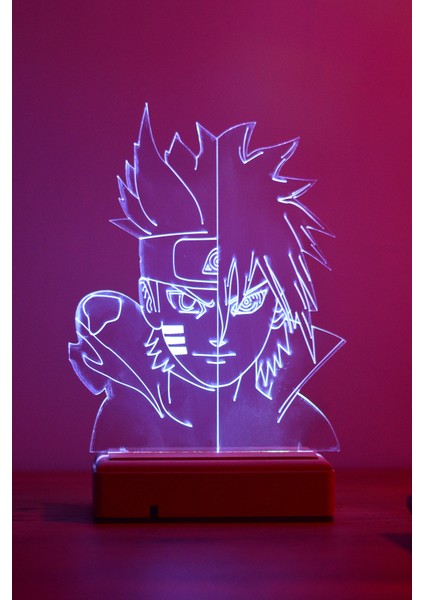 Sasuke Uchiha Uzumaki Naruto 16 Renkli Anime Gece Lambası indirimleri