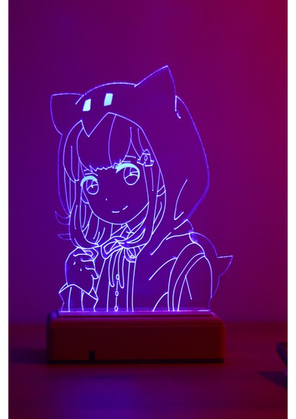 Chiaki Nanami - Danganronpa 16 Renkli Anime Gece Lambası modelleri