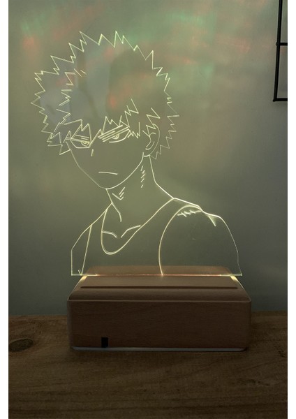 Katsuki Bakugo My Hero Academia 16 Renk Anime Gece Lambası fırsatları