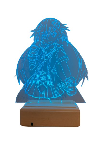 Uzume Tennouboshi - Hyperdimension Neptunia 16 Renk Anime Gece Lambası