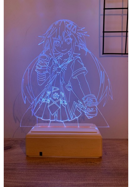 Uzume Tennouboshi - Hyperdimension Neptunia 16 Renk Anime Gece Lambası modelleri