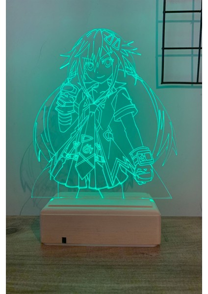 Uzume Tennouboshi - Hyperdimension Neptunia 16 Renk Anime Gece Lambası fırsatları