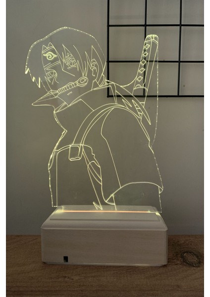 Itachi Uchiha Naruto 16 Renk Anime Gece Lambası fırsatları