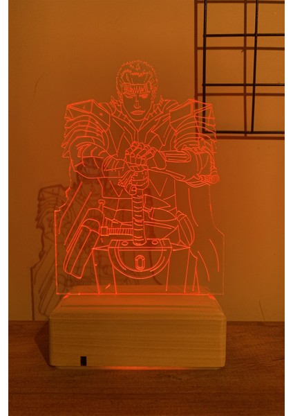 Berserk Guts 16 Renk Anime Gece Lambası fiyatları