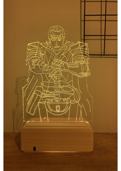 Berserk Guts 16 Renk Anime Gece Lambası indirimleri