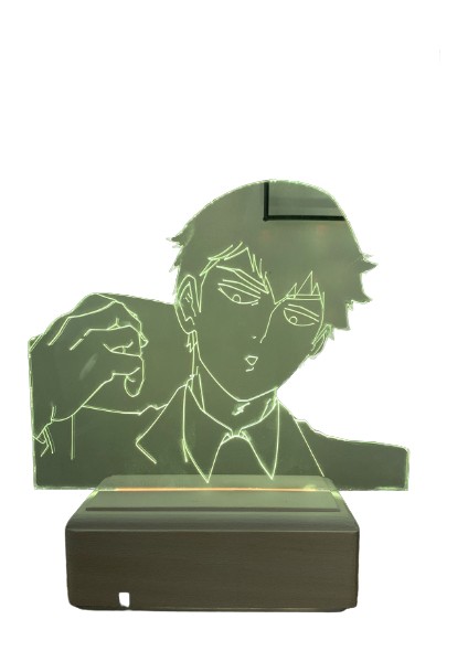 Arataka Reigen - Mob Psycho 100 16 Renk Anime Gece Lambası