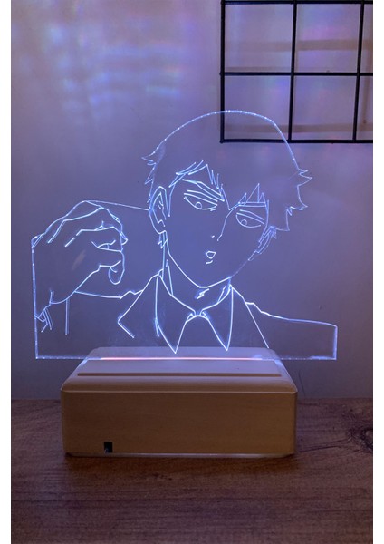 Arataka Reigen - Mob Psycho 100 16 Renk Anime Gece Lambası modelleri