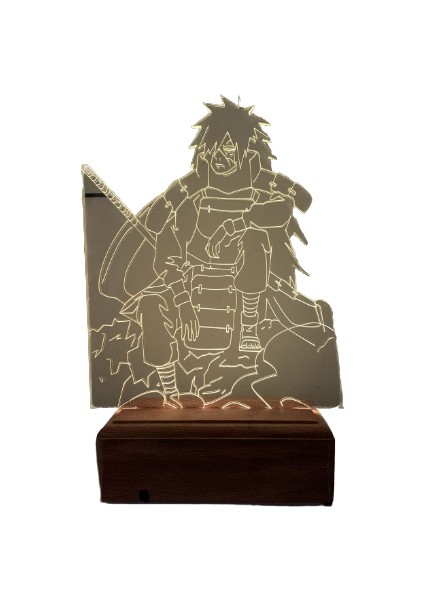 Naruto - Madara Uchiha 16 Renk Anime Gece Lambası