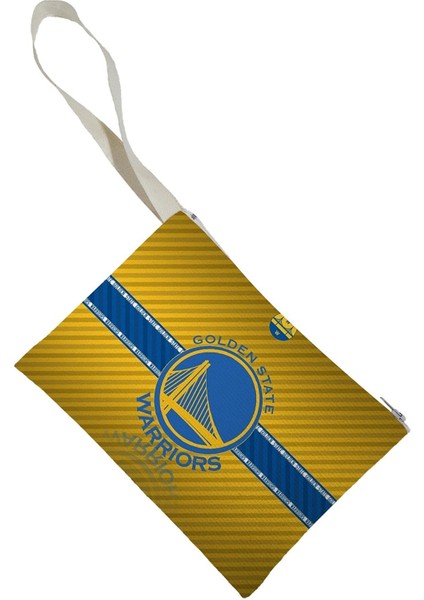 Unisex Golden State Warriors Desenli Portföy Clutch Çanta