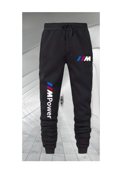 Büyük Beden Çift Cep Bacak Baskılı %100 Pamuk Dokuma Yeni Trend Dış Mekan Erkek Eşofman Altı