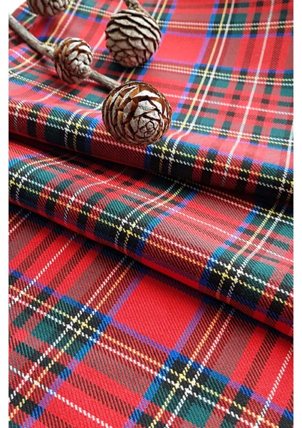 Yılbaşı ve Özel Günler Ekose Runner Kırmızı Yeşil fiyatları