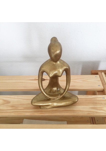 Yoga Yapan Kadın Biblo